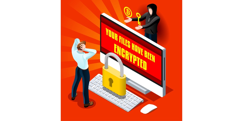 Ransomware Malware Cyber Crime Illustration